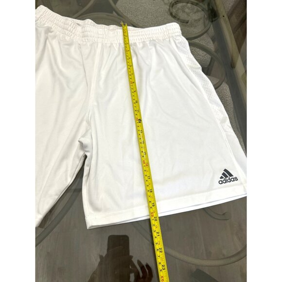 Adidas Mens White Performance Athletic Shorts Size XL - Picture 6 of 6